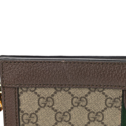 Gucci GG Supreme Monogram Web Small Ophidia Chain Shoulder Bag Brown 13 of 14