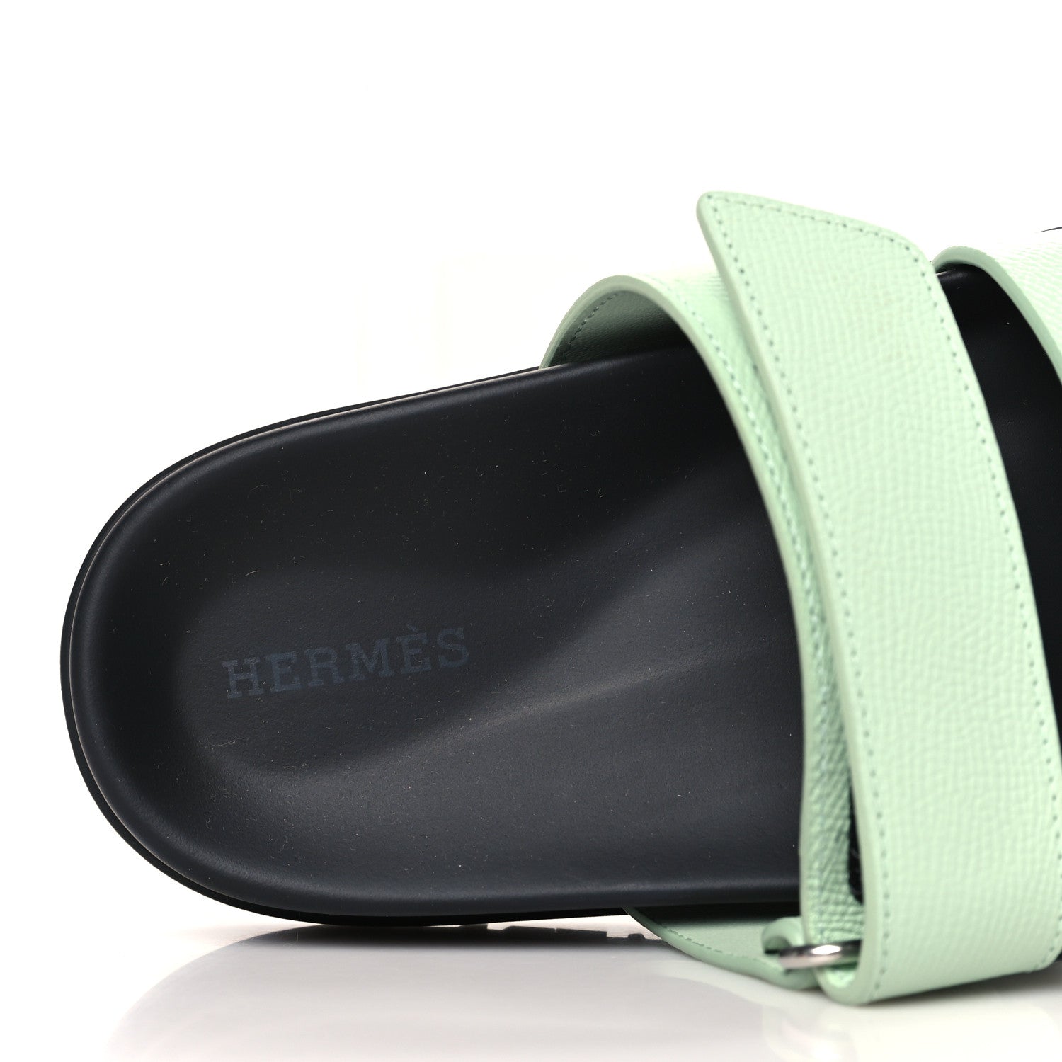 Hermes Epsom Womens Chypre Sandals 36.5 Vert Jade 7 of 8