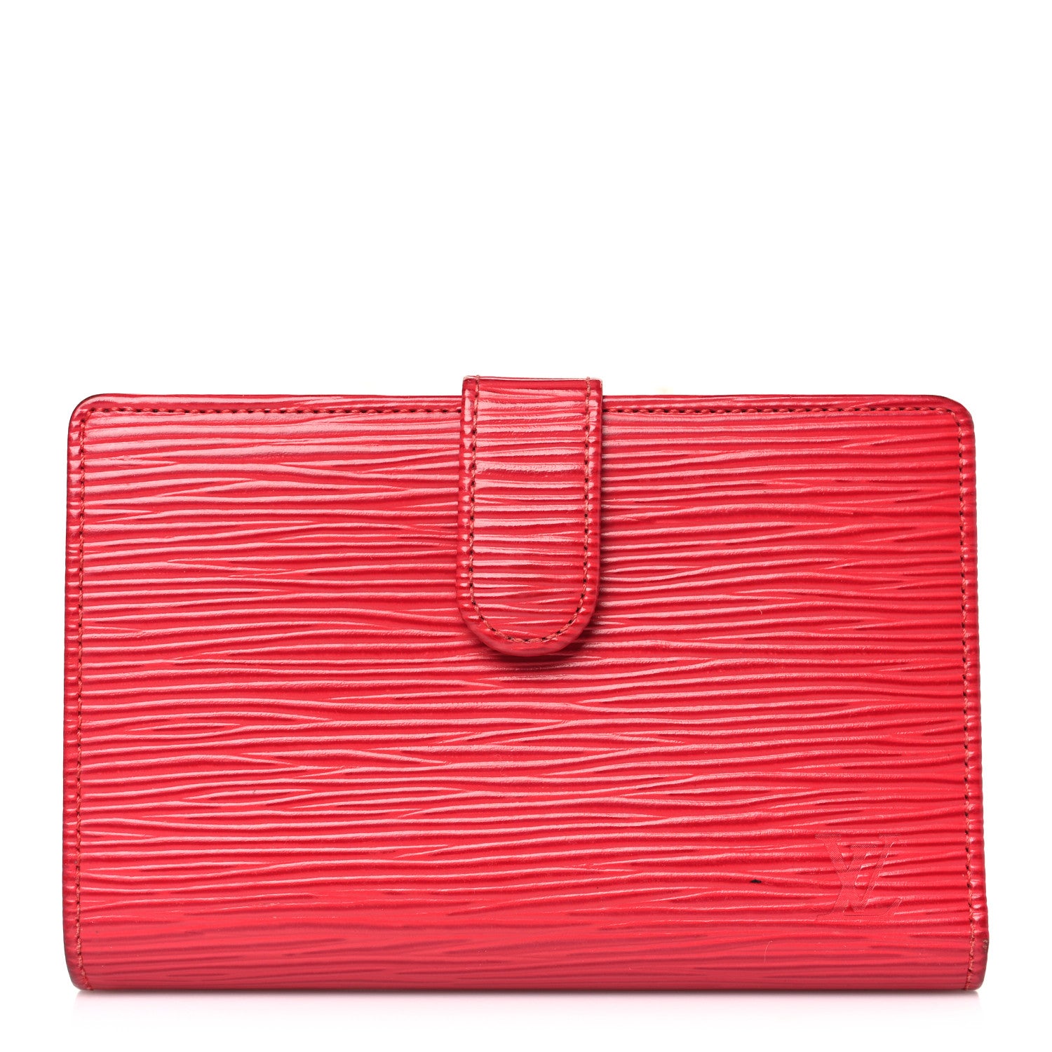 Louis Vuitton Epi French Purse Wallet Castillan Red 1 of 8