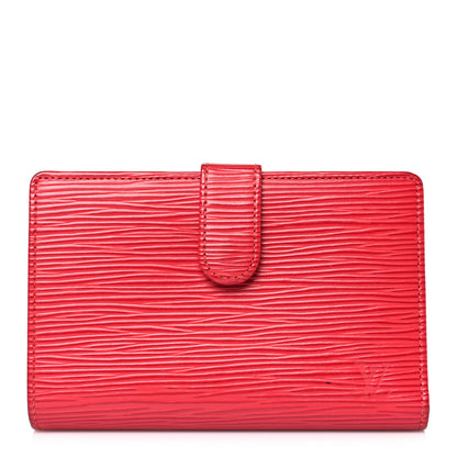 Louis Vuitton Epi French Purse Wallet Castillan Red 1 of 8