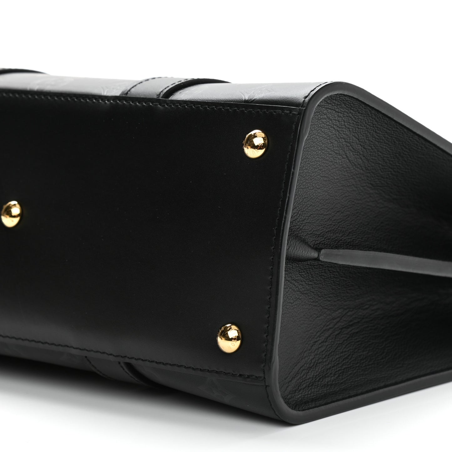 Monogram Cuir Plume Very Tote MM Black