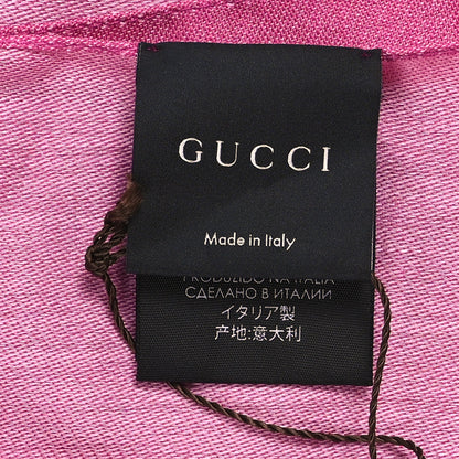 Gucci Wool Silk GG Monogram GGNat Scarf Roseate 3 of 3