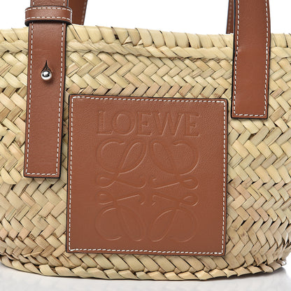 Loewe Raffia Small Basket Tote Bag Natural Tan 9 of 9