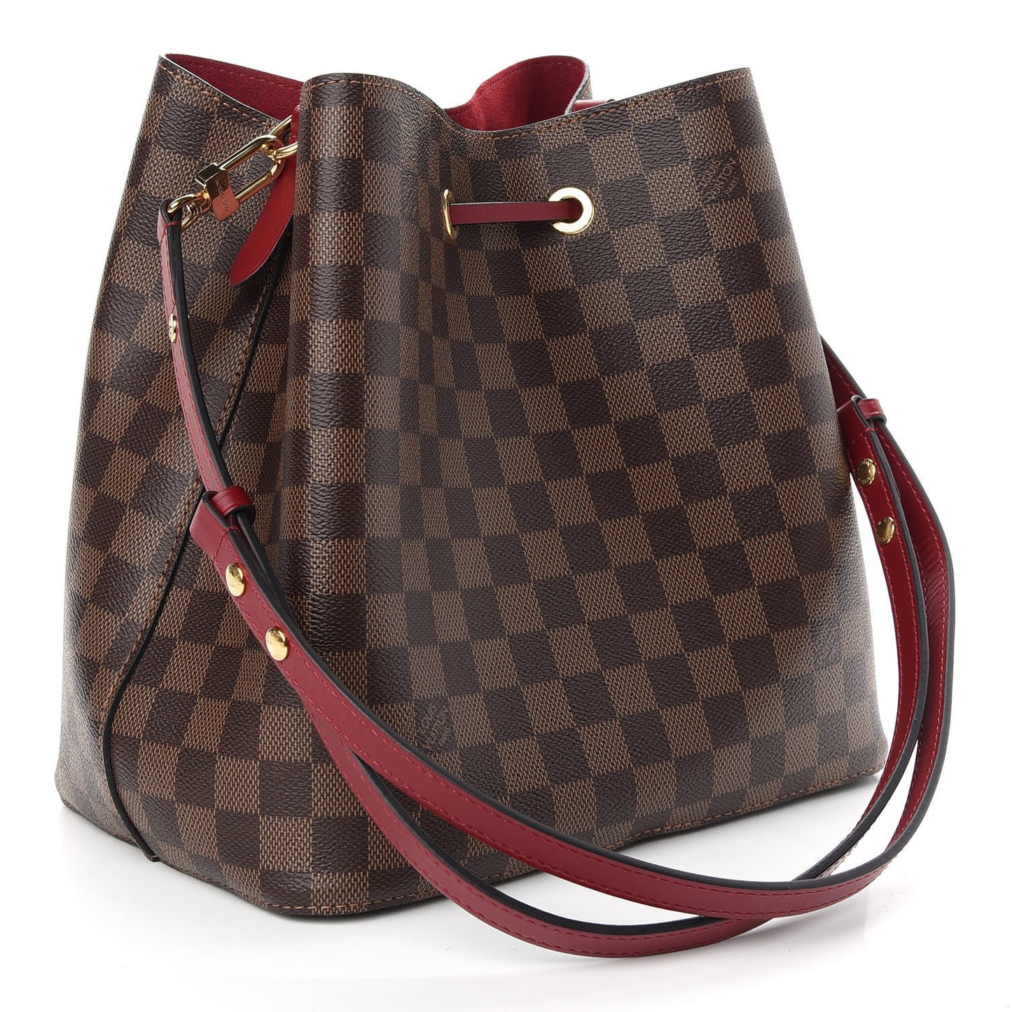 Damier Ebene Neonoe MM Cherry Berry