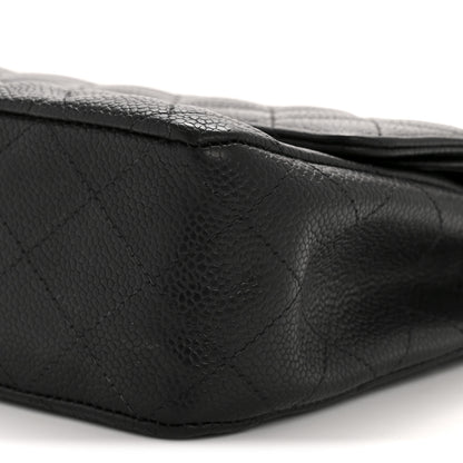 Chanel Caviar Quilted Medium Double Flap Black 10 of 14