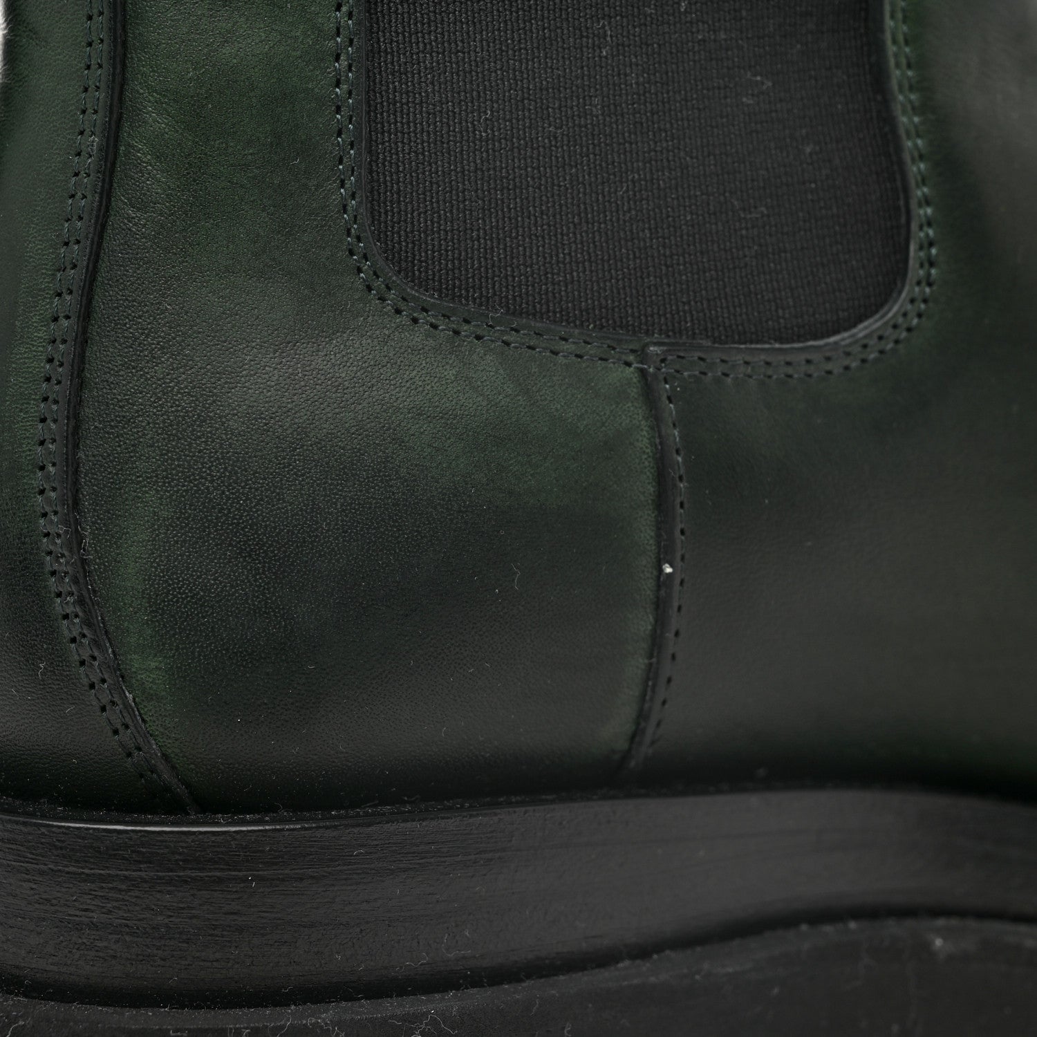 Bottega Veneta Calfskin The Lug Chelsea 55mm Boots 38 Bottle Green 12 of 12