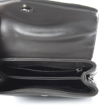 Saint Laurent Calfskin Y Quilted Monogram Toy Loulou Crossbody Bag Storm 5 of 10
