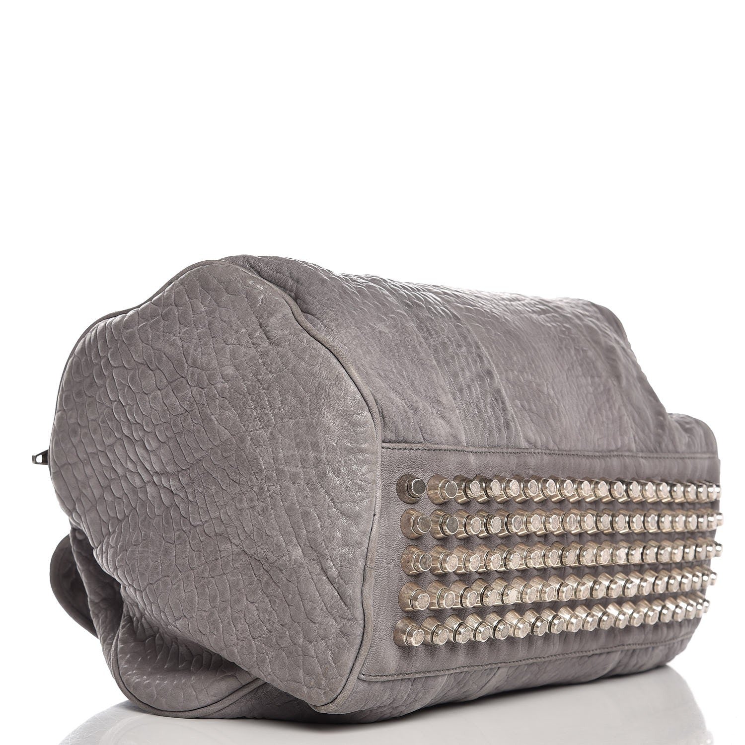 Alexander Wang Pebbled Lambskin Rocco Duffel Grey 4 of 14