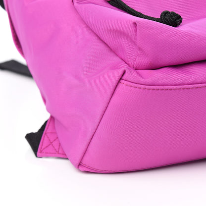 Balenciaga Sport Nylon Logo Embroidered S Wheel Backpack Fuchsia Black 8 of 12