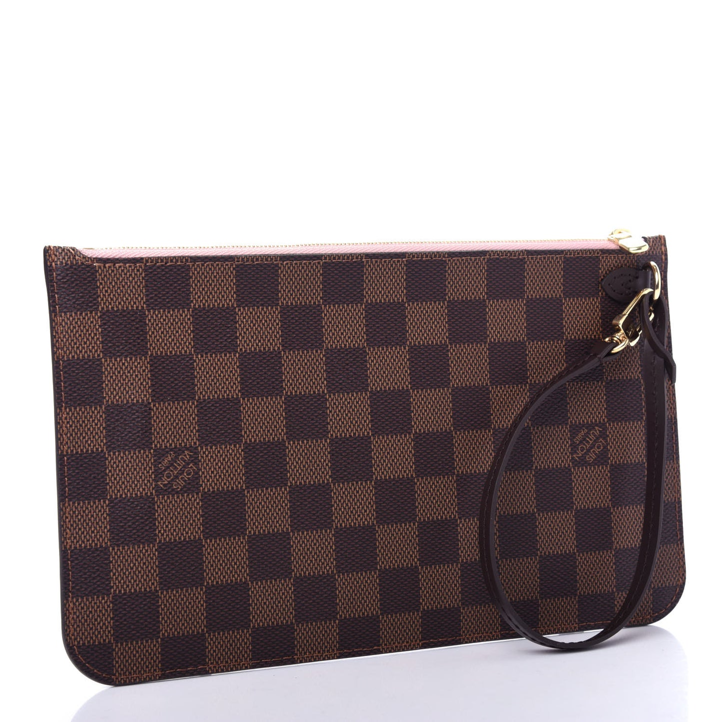 Damier Ebene Neverfull MM GM Pochette Rose Ballerine
