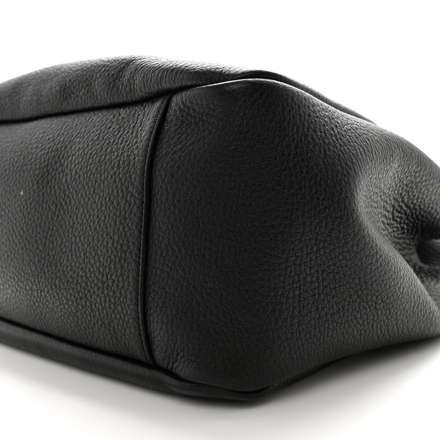 Grained Deerskin Bea Tote Black