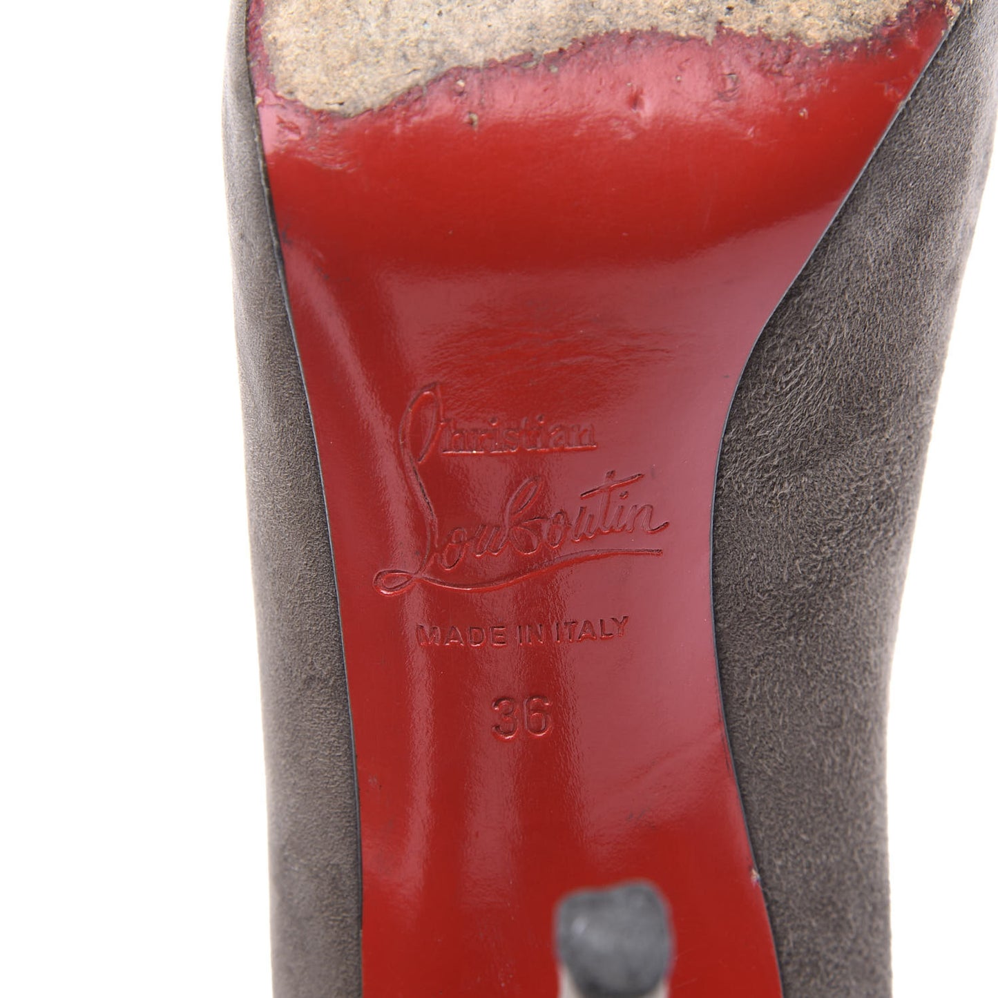 Suede Declic 120 Pumps 36 Elephant