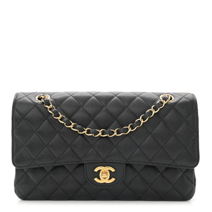 Chanel Caviar Quilted Medium Double Flap Black 1 of 10