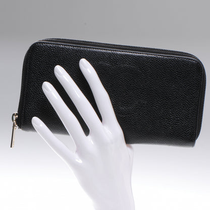 Chanel Caviar Zip Around Wallet Black 2 of 8