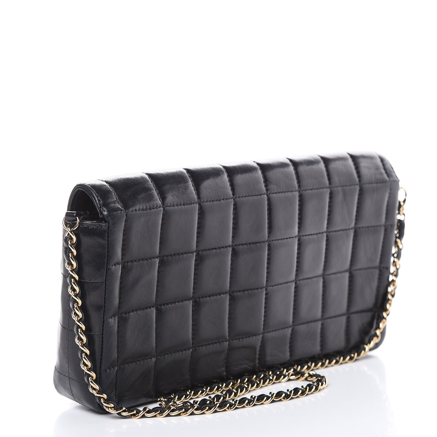 Chanel Lambskin East West Chocolate Bar Flap Black 3 of 14