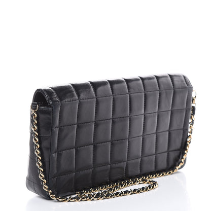 Chanel Lambskin East West Chocolate Bar Flap Black 3 of 14