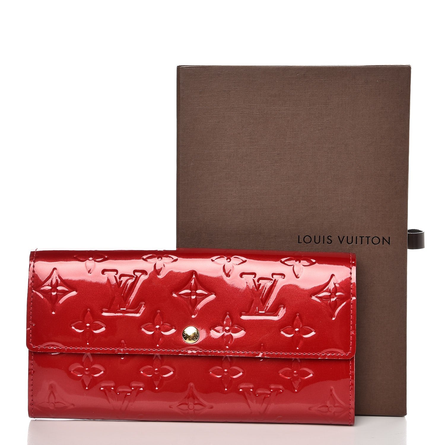 Louis Vuitton Vernis Sarah Wallet Pomme D'Amour 7 of 9