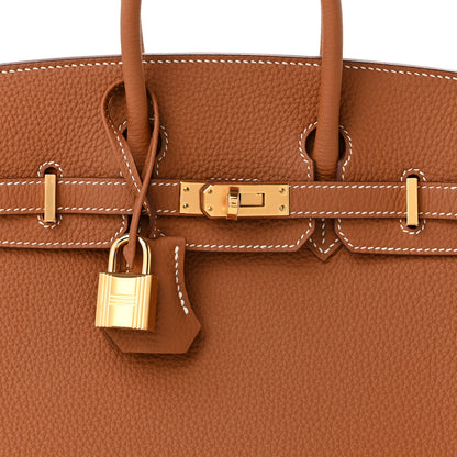 Hermes Togo Birkin 25 Gold 8 of 11