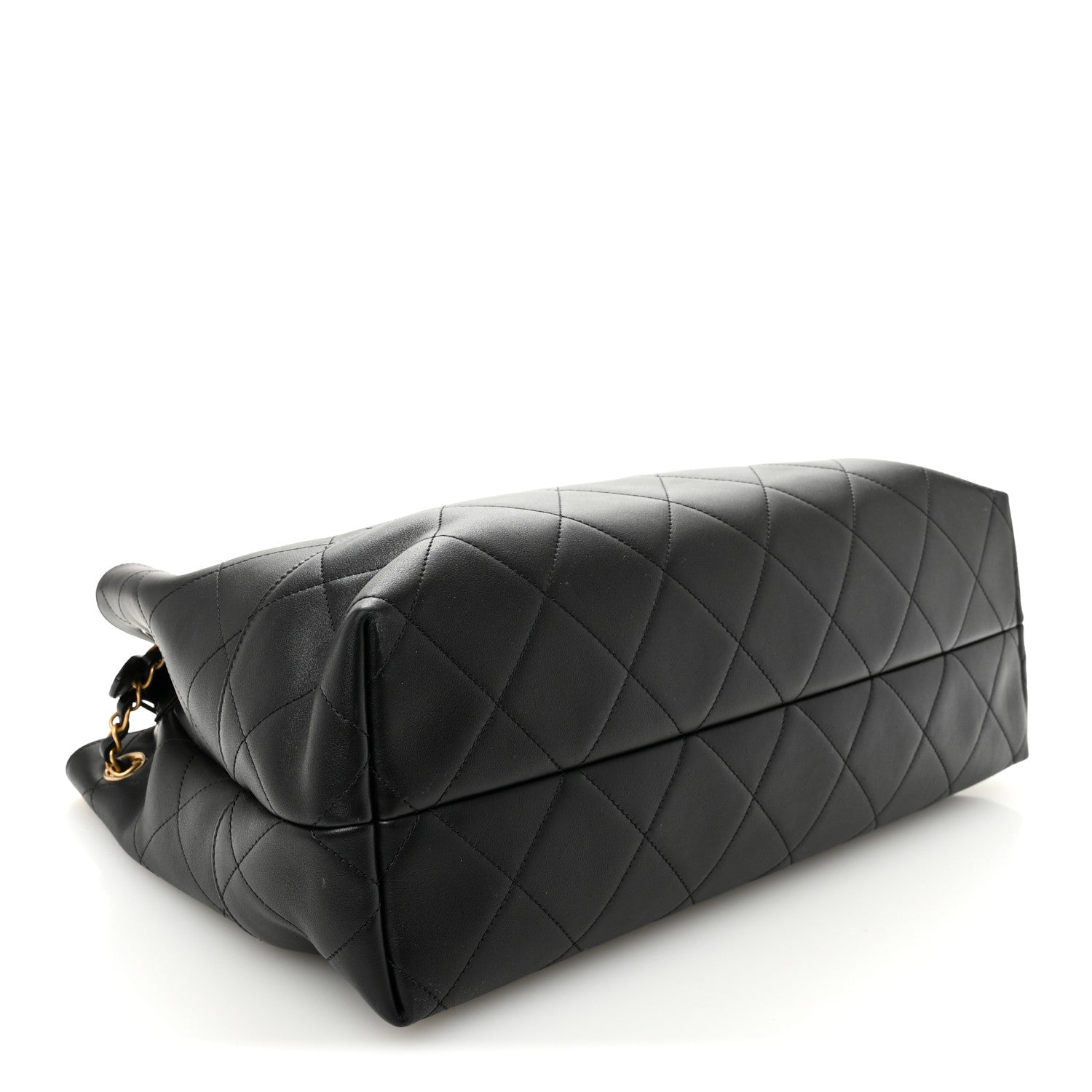 Chanel Calfskin Quilted Large Coco Base Shopping Bag Black 4 of 10