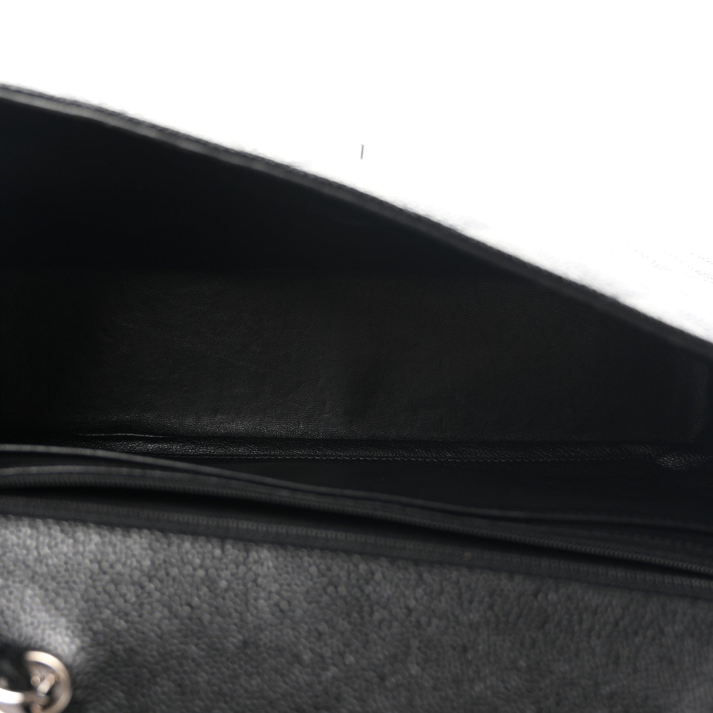 Caviar Quilted Jumbo Single Flap Black