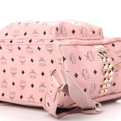 MCM Visetos Small Side Stud Stark Backpack Soft Pink 7 of 10