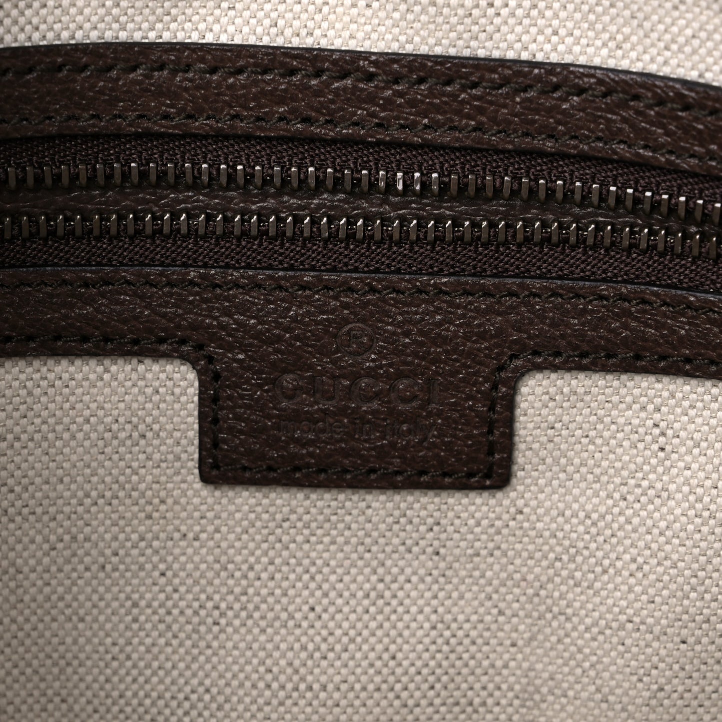 GG Supreme Monogram Textured Dollar Calfskin Web Ophidia Wristlet Shoulder Bag Beige Ebony New Acero