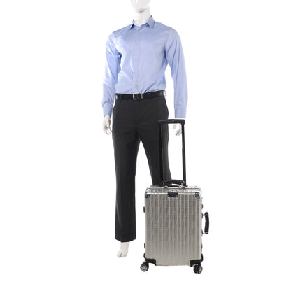 Fendi X RIMOWA Aluminum FF Print Roll Away Carry On Luggage Silver 2 of 11