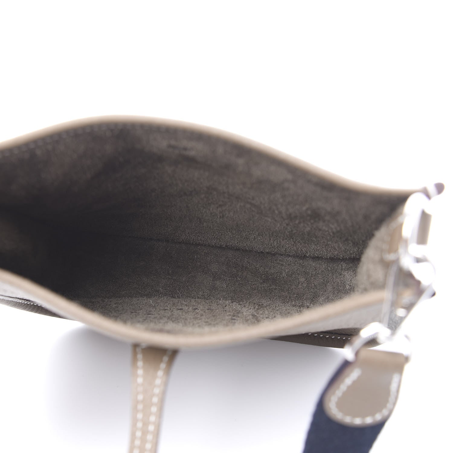 Hermes Taurillon Clemence Amazone Evelyne TPM Etoupe Bleu Indigo 4 of 10