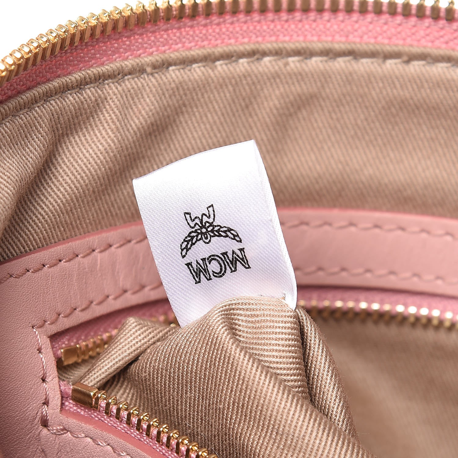 MCM Visetos Medium Crossbody Pouch Soft Pink 7 of 13
