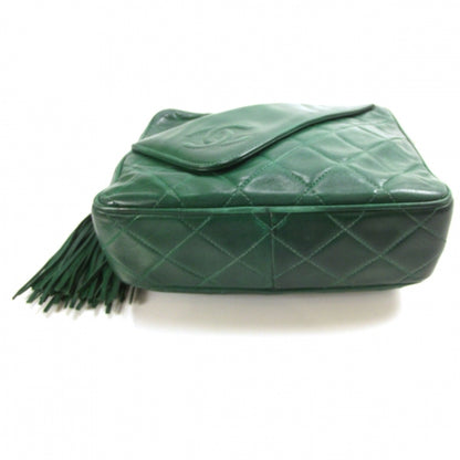 Chanel Quilted Lambskin Tassel Camera Case Green 4 of 12