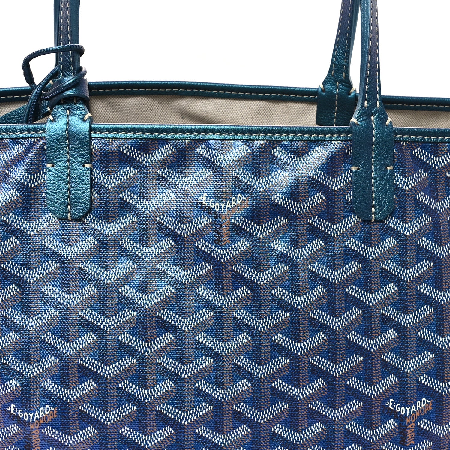 Goyard Iridescent Goyardine Saint Louis PM Pearly Blue 9 of 12