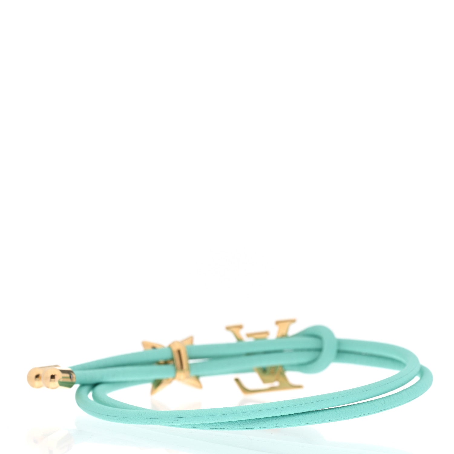 Louis Vuitton Calfskin Bloom Bracelet Blue 3 of 5