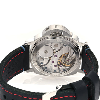 Panerai Stainless Steel Calfskin 44mm Luminor Marina Manual Winding Watch Black PAM00111 4 of 6