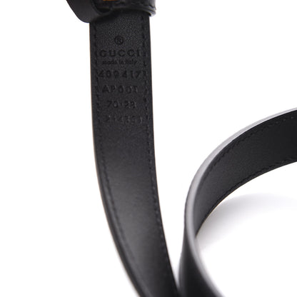 Gucci Calfskin Double G 20mm Belt 70 28 Black 4 of 5