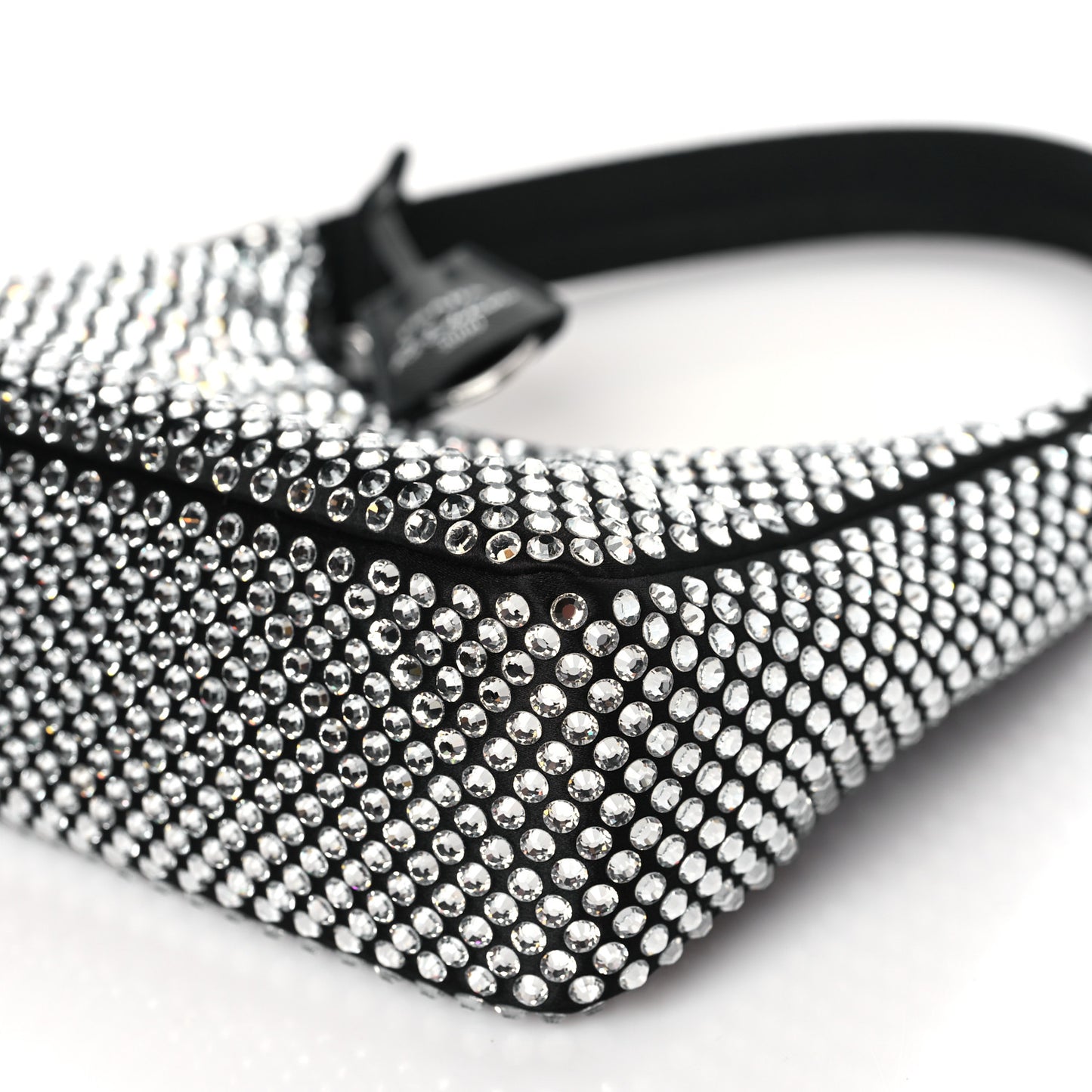 Satin Crystal Mini Re-Edition 2000 Bag Cristal