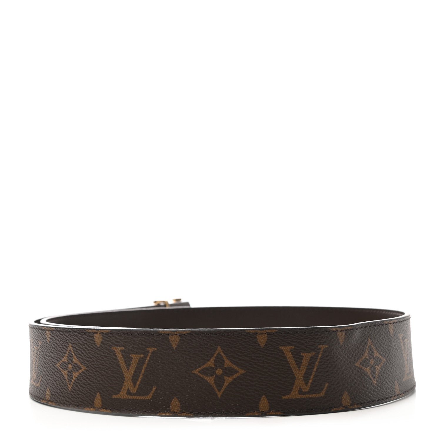 Louis Vuitton Monogram Calfskin 40mm LV Initiales Reversible Belt 85 34 Black 4 of 8