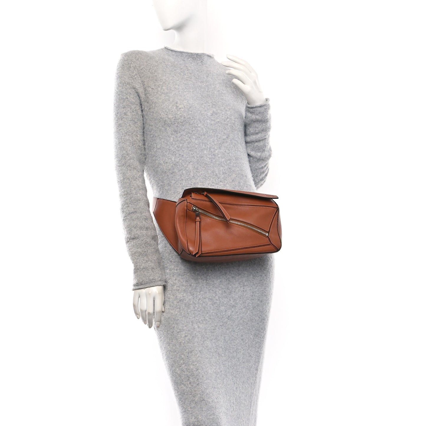 Calfskin Small Puzzle Bumbag Tan
