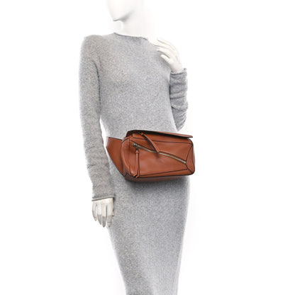 Loewe Calfskin Small Puzzle Bumbag Tan 2 of 9