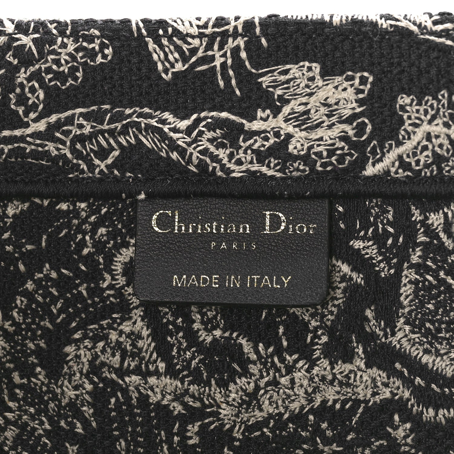 Christian Dior Canvas Embroidered Medium Toile De Jouy Reverse Book Tote Blue 6 of 8