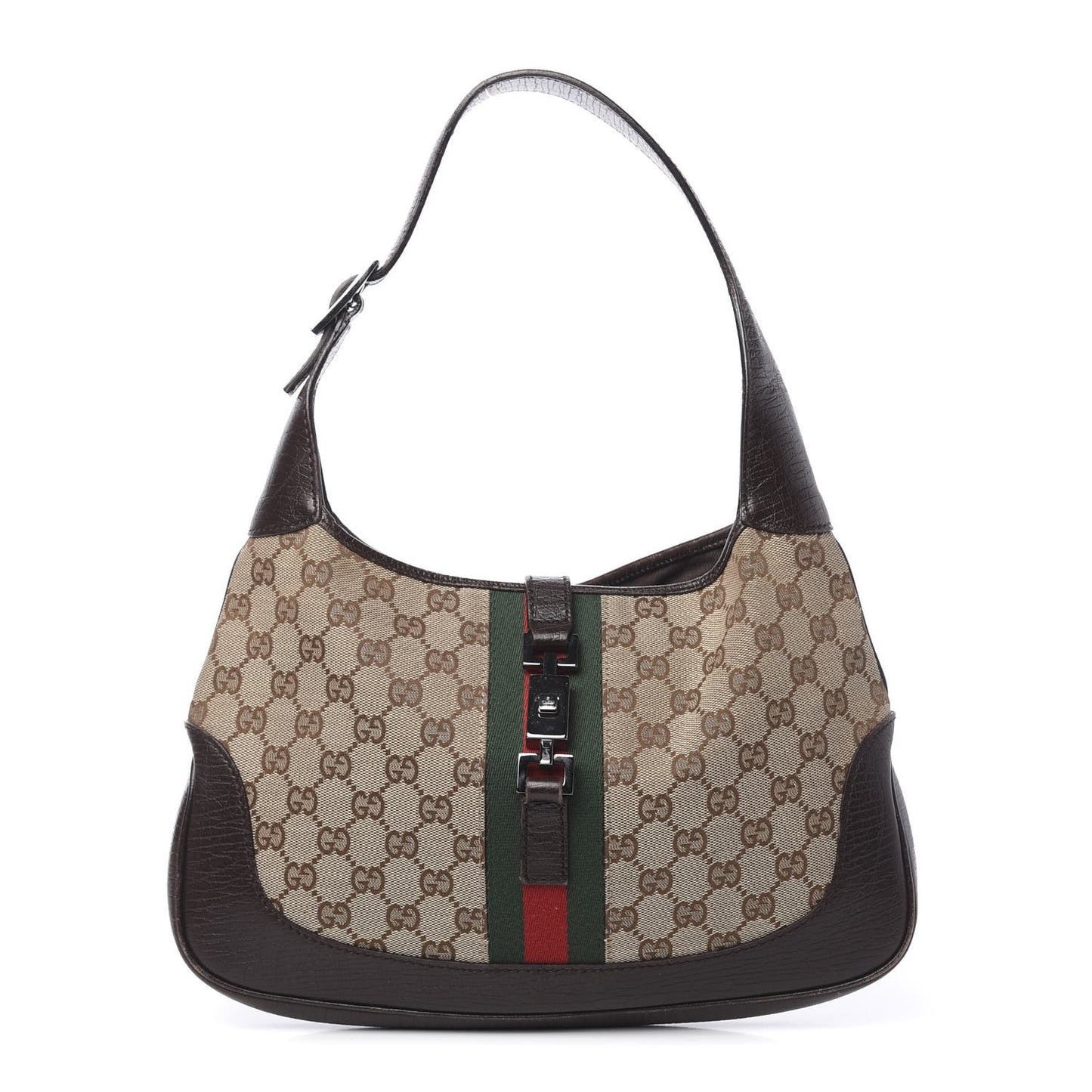 Monogram Web Jackie O Hobo Dark Brown