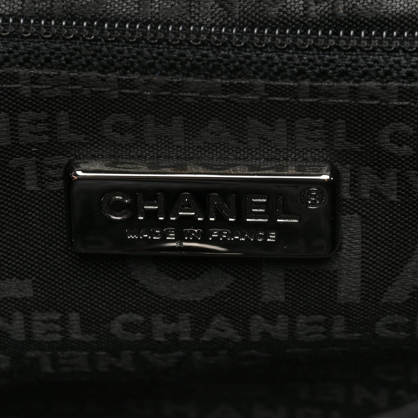 Lambskin East West Chocolate Bar Chain Flap Black