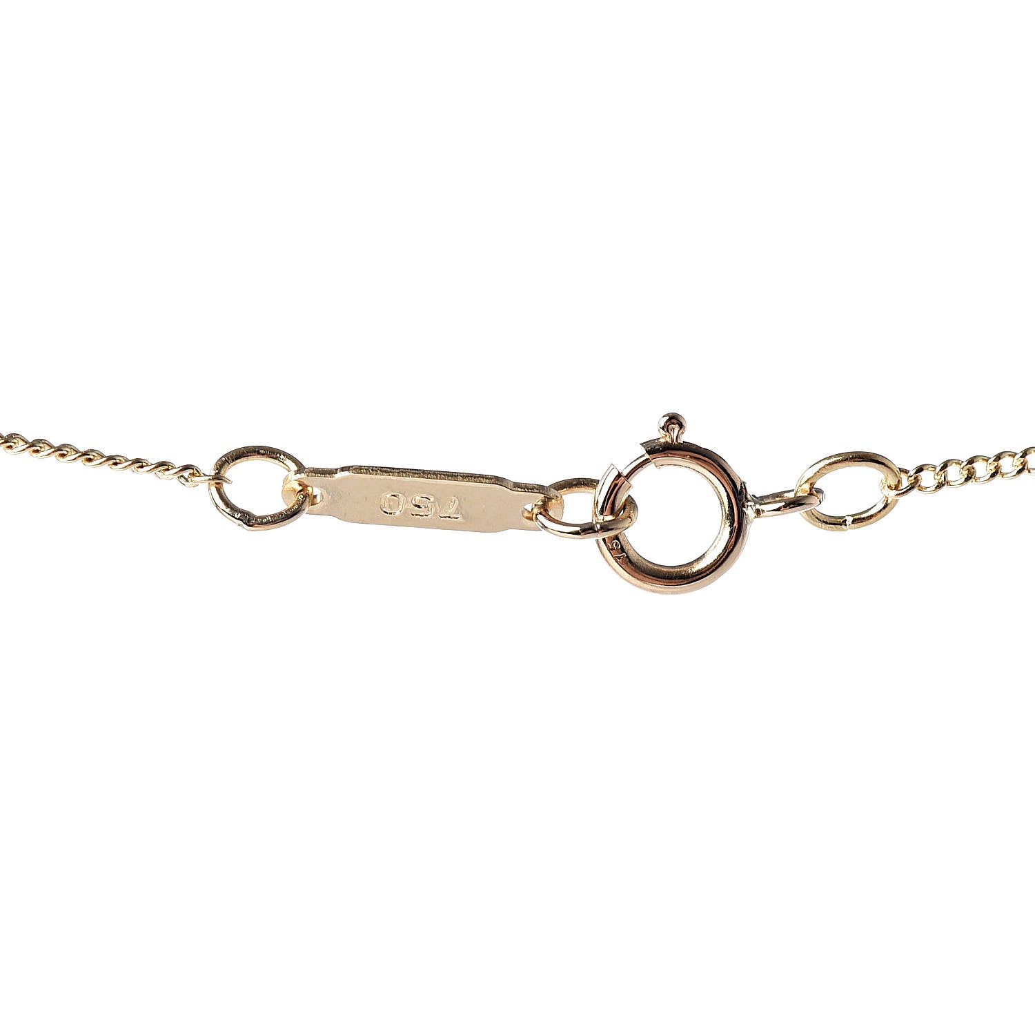 Tiffany 18K Yellow Gold Crystal Heart Pendant Necklace 7 of 7
