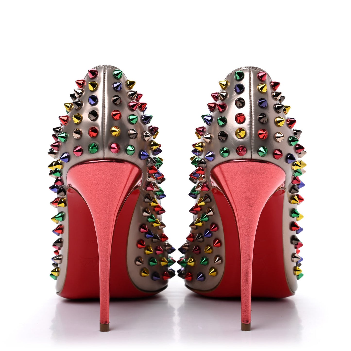 Specchio Follies Spikes 100 Pumps 38.5 Beige Multicolor