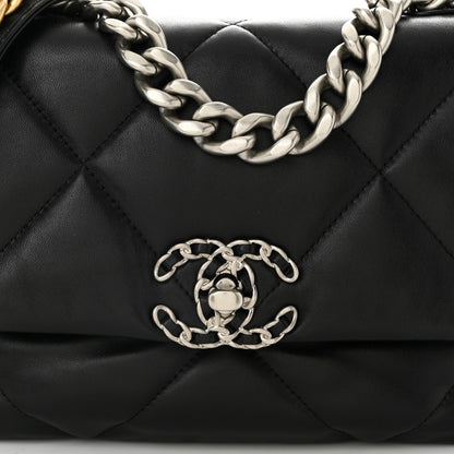 Chanel Lambskin Quilted Medium Chanel 19 Flap Black 8 of 10