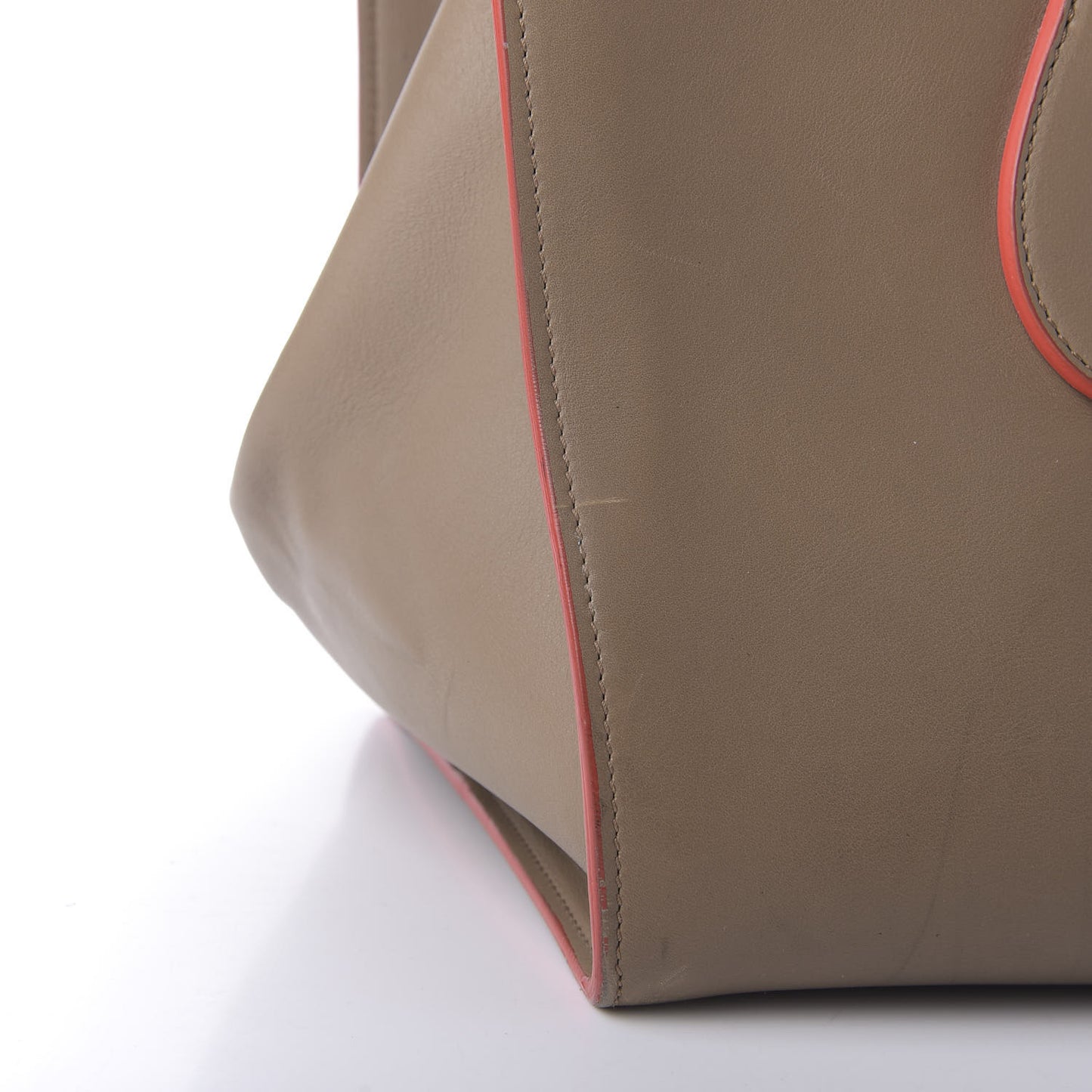 Crisped Calfskin Medium Tie Knot Tote Taupe