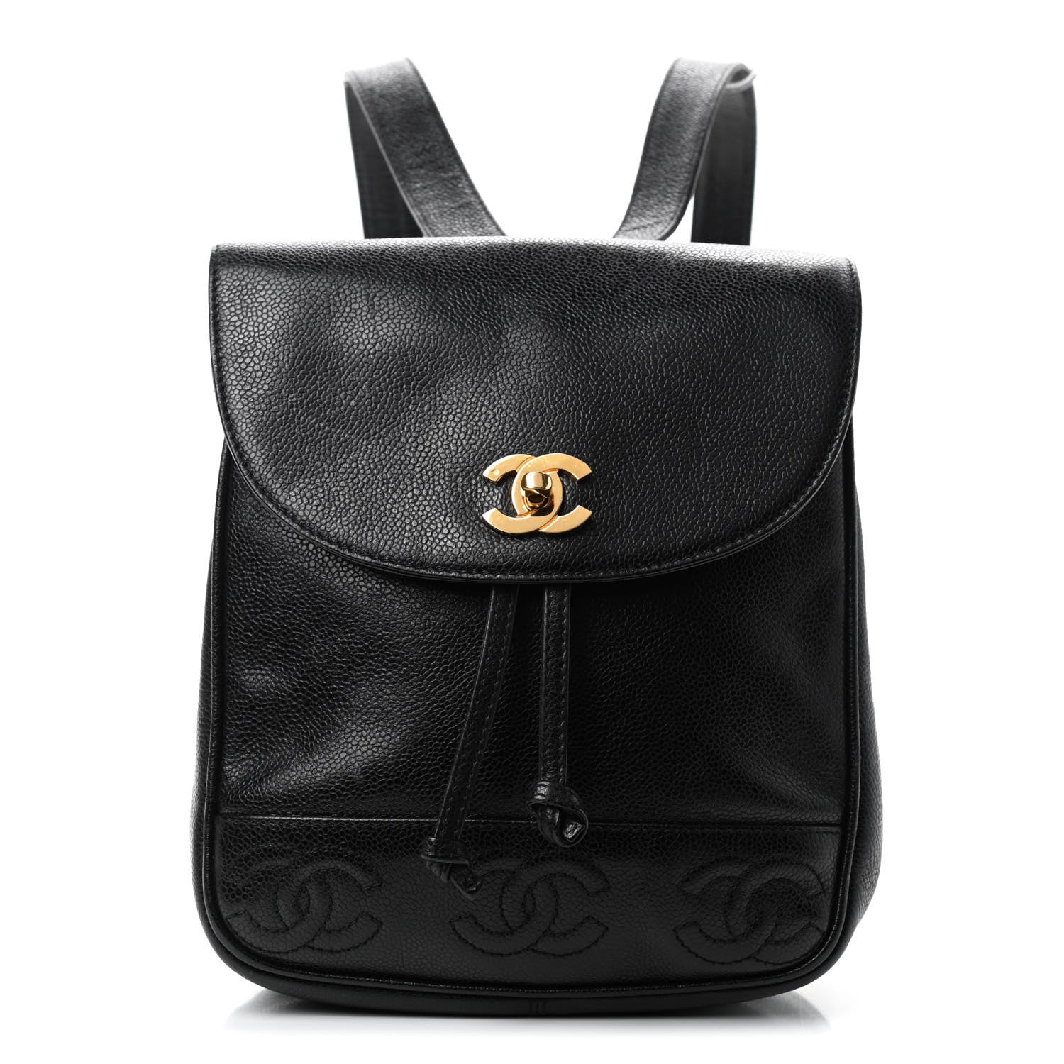 Chanel Caviar CC Backpack Black 1 of 8