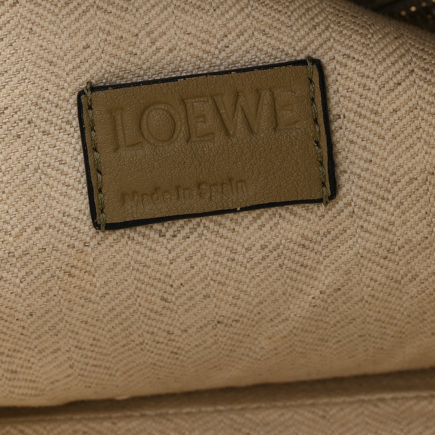 Loewe Nappa Calfskin Large Flamenco Knot Clutch Clay Green 5 of 8