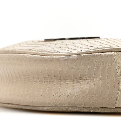 Saint Laurent Snakeskin Monogram Blogger Bag Light Cream 10 of 12