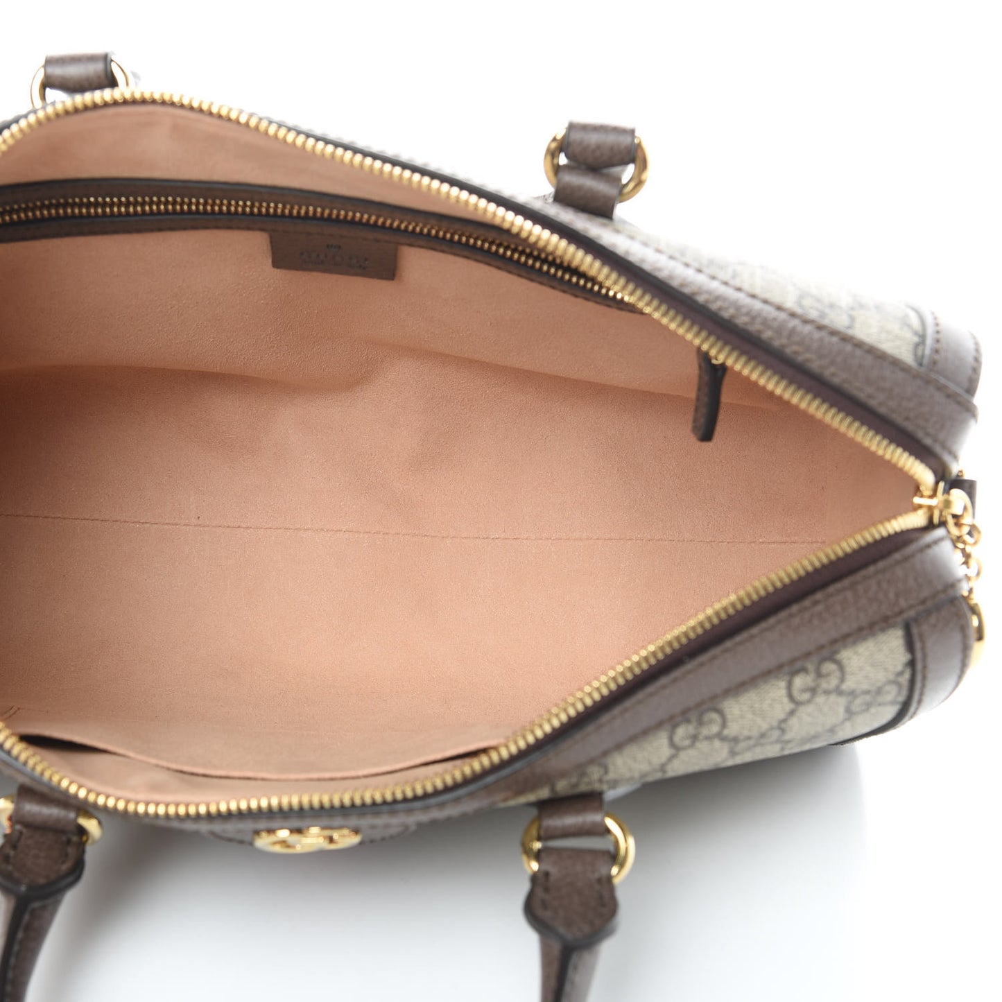 GG Supreme Monogram Web Medium Ophidia Boston Brown