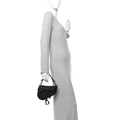 Christian Dior Ultra Matte Calfskin Mini Saddle Bag Black 2 of 12